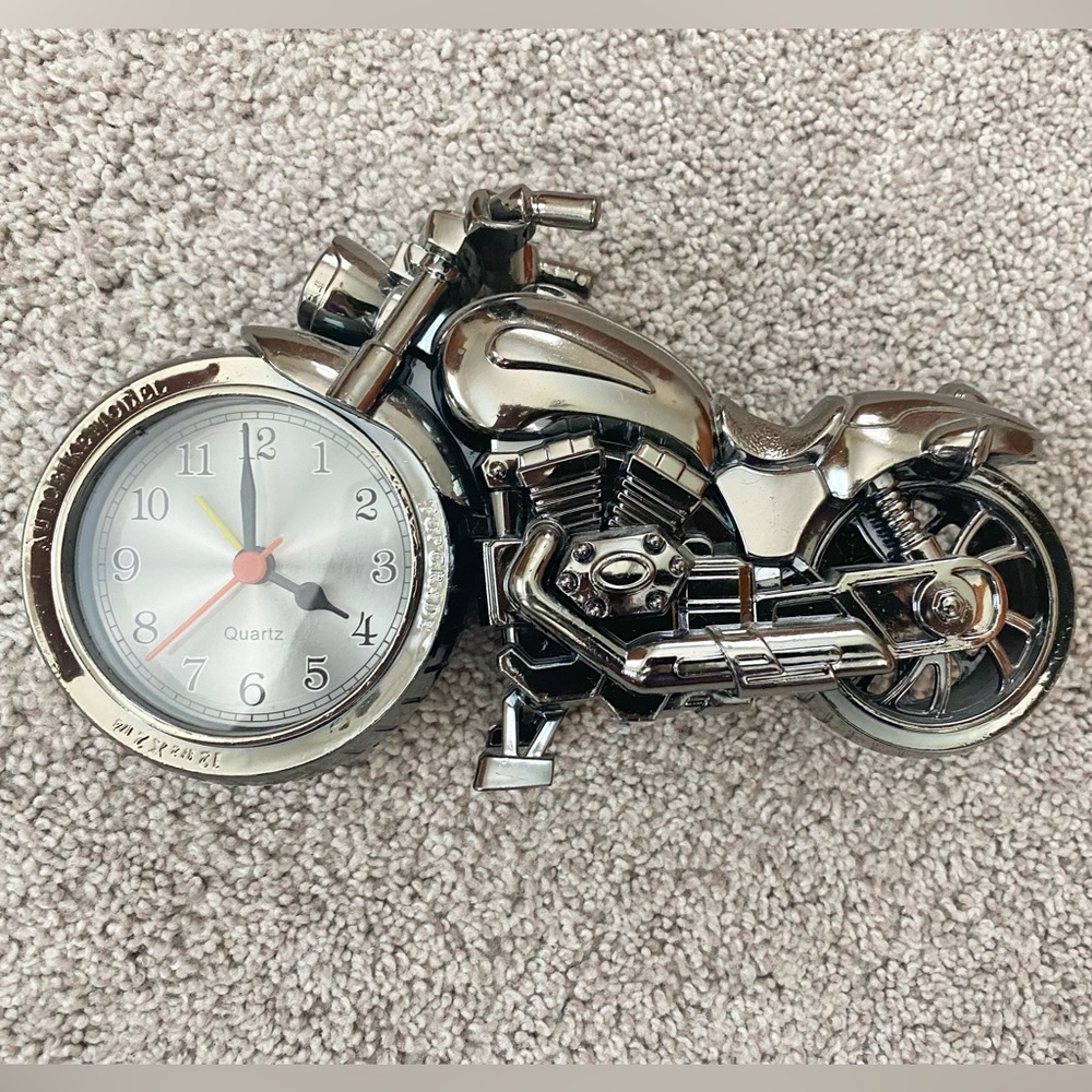 Big Wheel Motorcycle Clock Harley Davidson Custom Motorcycle